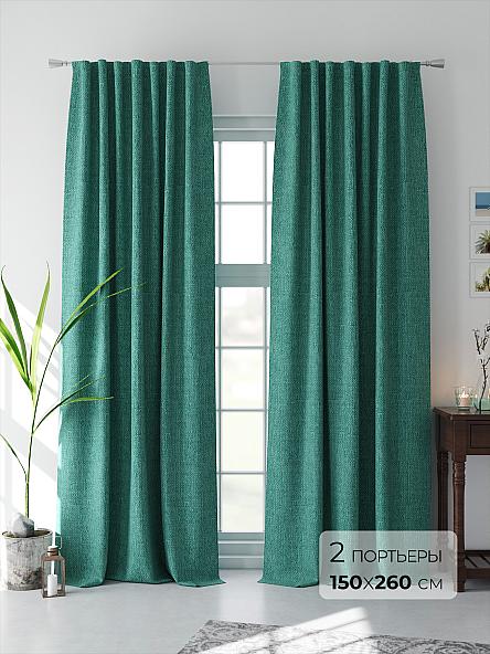 Комплект штор Лерониос (бирюза)