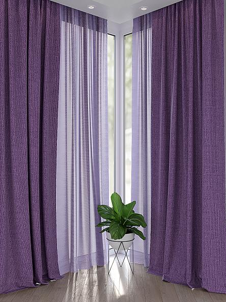 Комплект штор Лерониос (фиолетовый) - фото 2