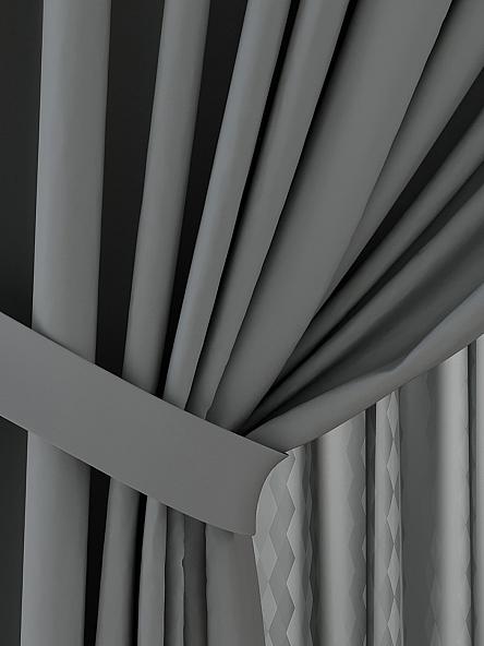Комплект штор Глейдери (серый) - фото 3