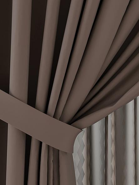 Комплект штор Глейдери (коричневый) - фото 3