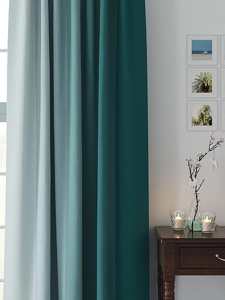 Комплект штор Деленри (темно-бирюзовый) - фото 2