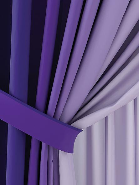 Комплект штор Деленри (фиолетовый) - фото 3