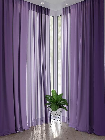 Комплект штор Лендрис (фиолетовый) - фото 2