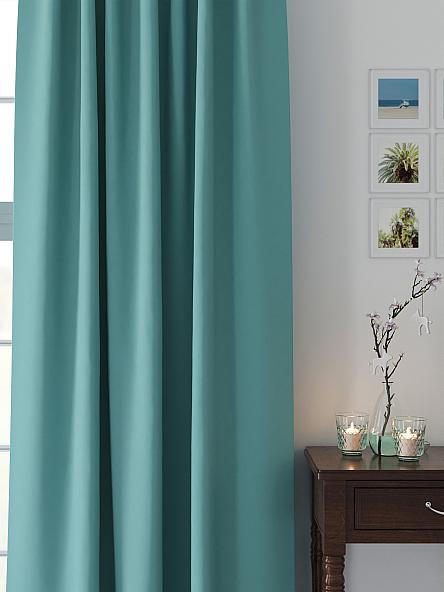 Комплект штор Флетрис (бирюза) - фото 2