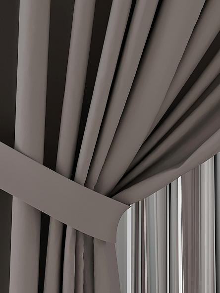 Комплект штор Флетрис (серо-коричневый) - фото 3