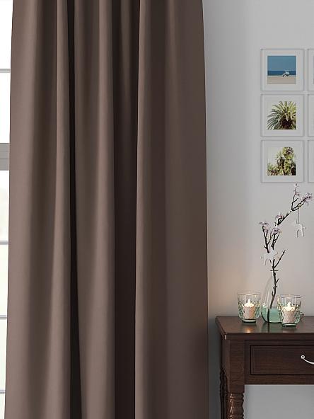 Комплект штор Флетрис (серо-коричневый) - фото 2