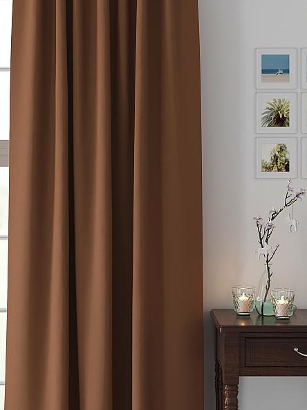 Комплект штор Флетрис (коричневый) - фото 2