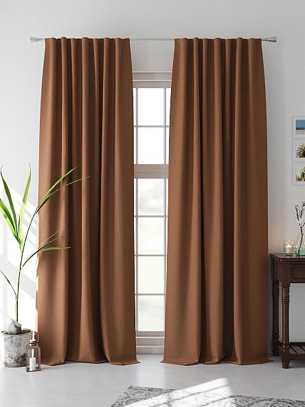 Комплект штор Флетрис (коричневый) - фото 4