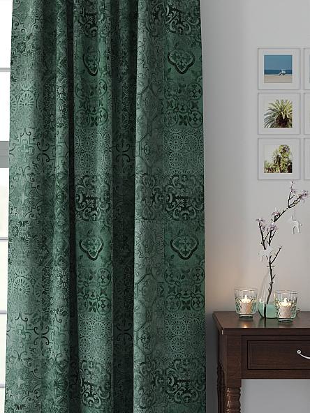 Комплект штор Линтрос (темно-бирюзовый) - фото 2