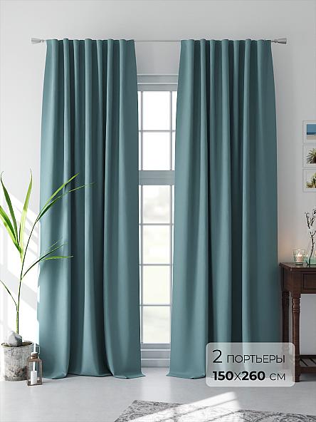 Комплект штор Лонрион (темно-бирюзовый)