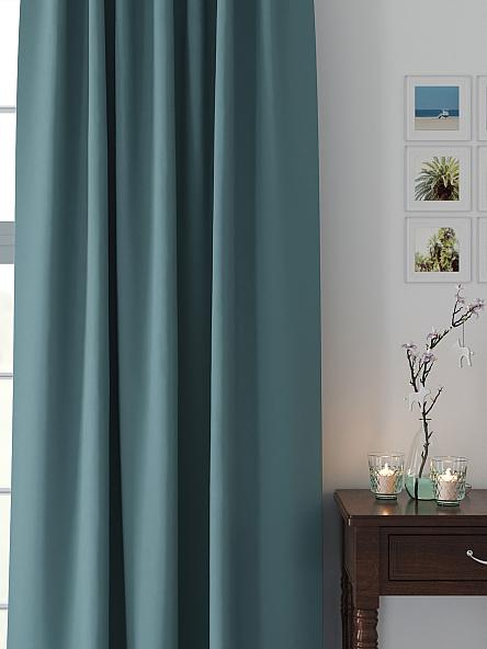 Комплект штор Лонрион (темно-бирюзовый) - фото 2