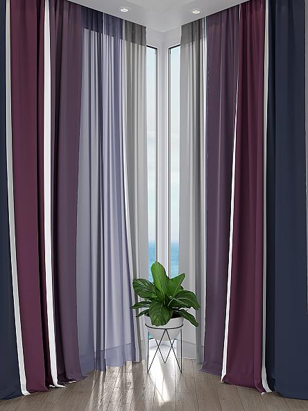 Комплект штор Эмрионс (фиолетовый графит) - фото 2