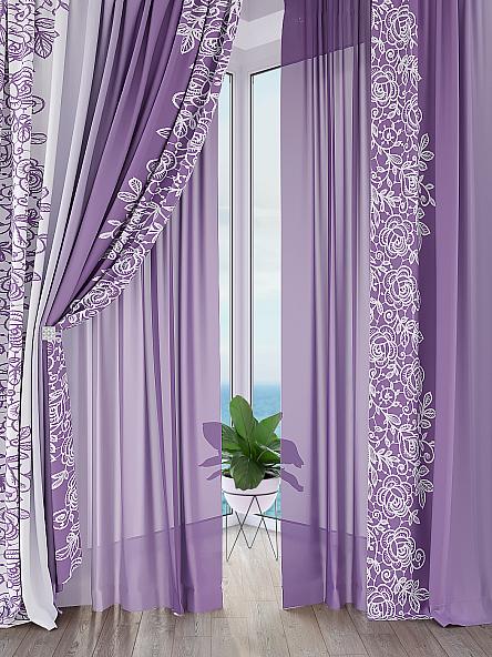 Комплект штор Климерис (фиолетовый)