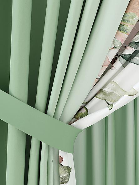 Комплект штор Миролинс (зеленый) - фото 3