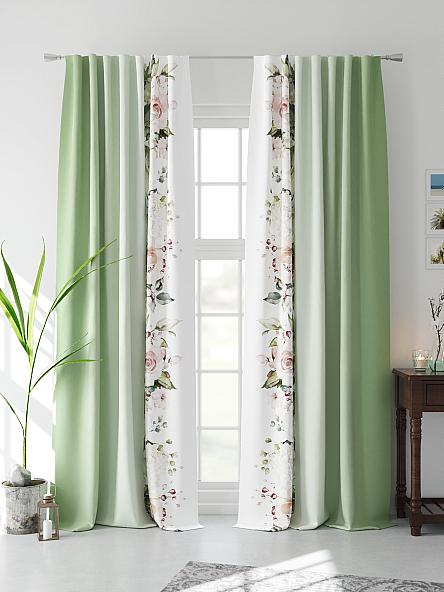 Комплект штор Миролинс (зеленый) - фото 4