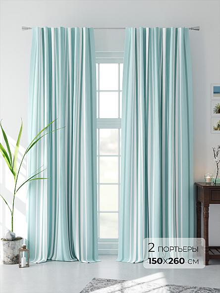Комплект штор Роулинс (бирюзовый)
