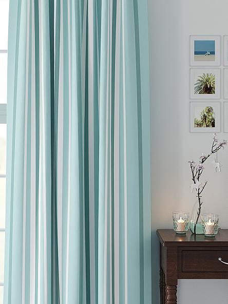 Комплект штор Роулинс (бирюзовый) - фото 2