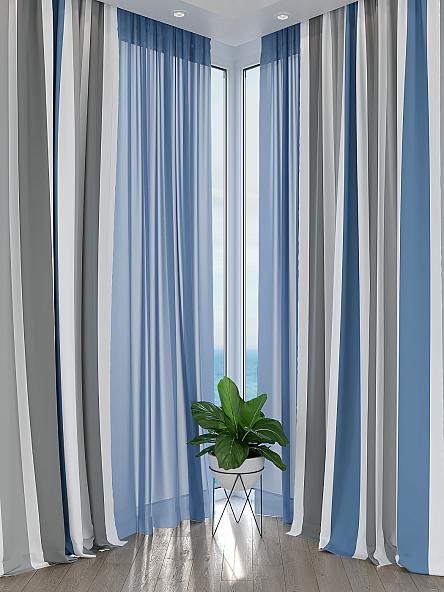 Комплект штор Элионис (голубой) - фото 2