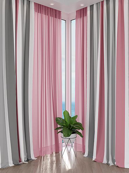Комплект штор Элионис (розовый) - фото 2