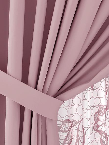 Комплект штор Элистер (розовый) - фото 3