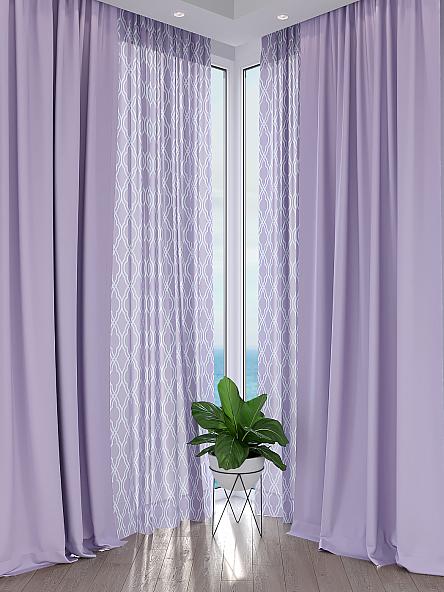 Комплект штор Авиторис (фиолетовый) - фото 2