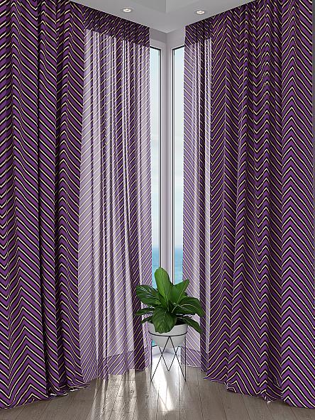 Комплект штор Лифирони (фиолетовый) - фото 2
