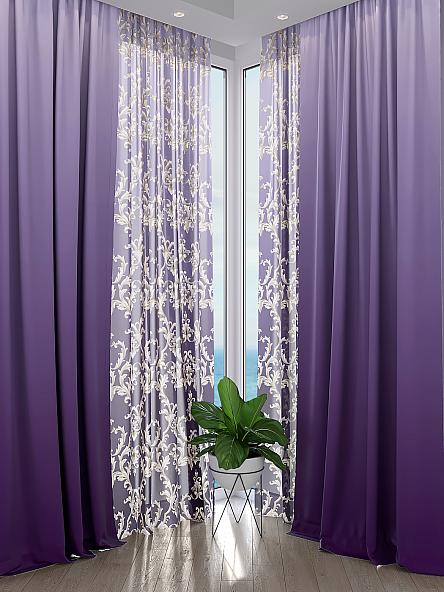Комплект штор Иланиз (фиолетовый) - фото 2