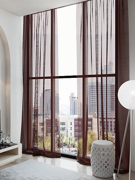 Тюль Сиприон (коричневый) - фото 2