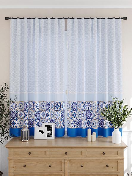 Комплект штор для кухни Илеринес (голубой) - фото 4