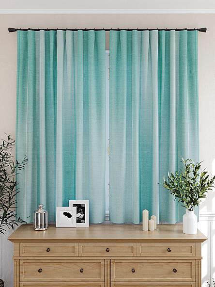 Комплект штор для кухни Арентис (бирюзовый) - фото 4