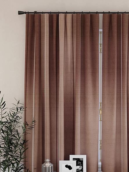 Комплект штор для кухни Арентис (коричневый) - фото 3