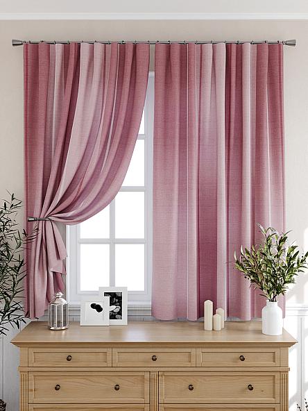 Комплект штор для кухни Арентис (розовый) - фото 6