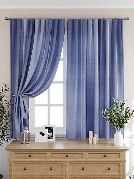 Комплект штор для кухни Арентис (синий) - фото 6