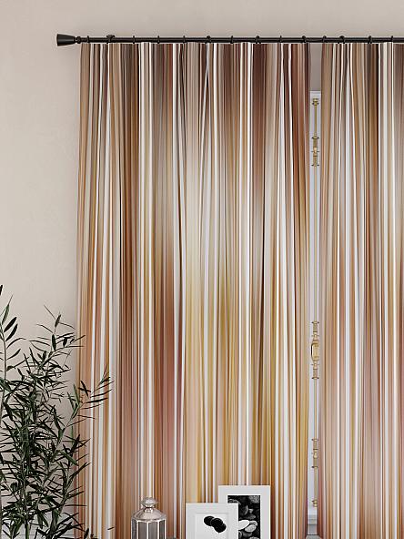 Комплект штор для кухни Амиранис (коричневый) - фото 3