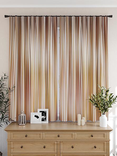 Комплект штор для кухни Амиранис (коричневый) - фото 4