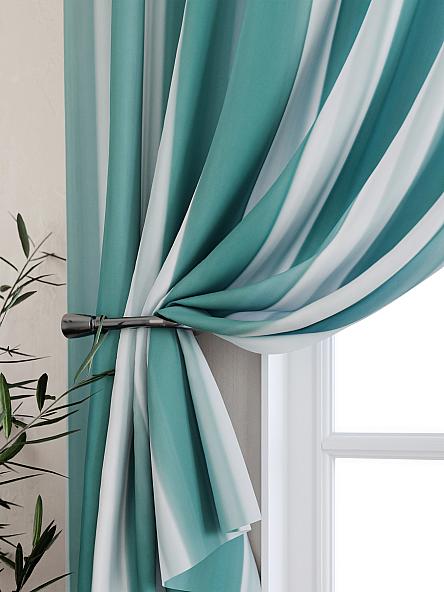 Комплект штор для кухни Лиргонс (бирюза) - фото 2