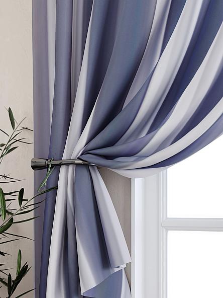 Комплект штор для кухни Лиргонс (лиловый) - фото 2