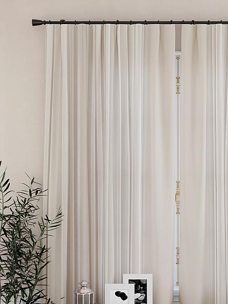 Комплект штор для кухни Лиргонс (бежевый) - фото 3