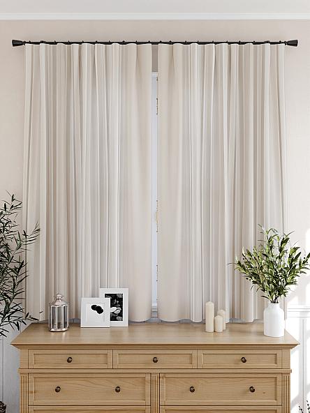 Комплект штор для кухни Лиргонс (бежевый) - фото 4