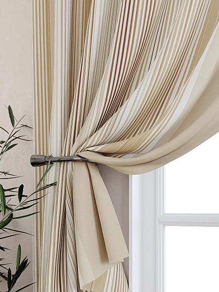 Комплект штор для кухни Олиорс (бежевый) - фото 2