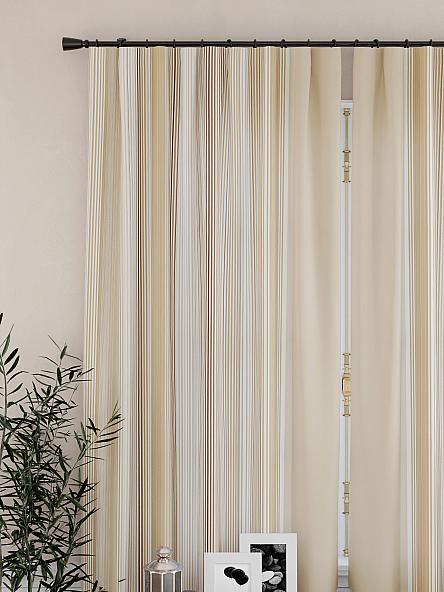 Комплект штор для кухни Олиорс (бежевый) - фото 3