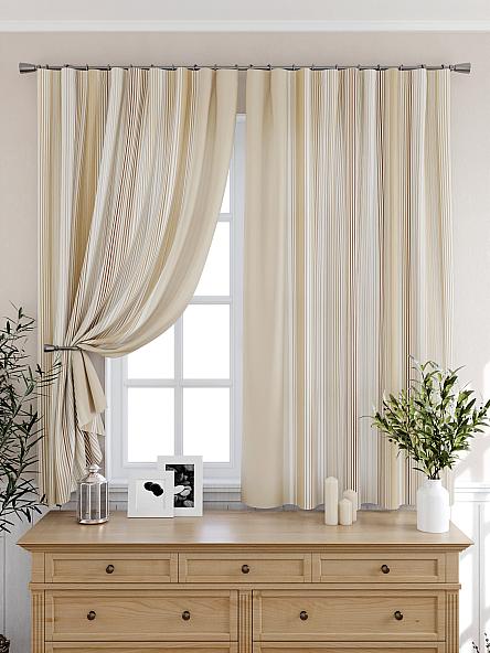 Комплект штор для кухни Олиорс (бежевый) - фото 6