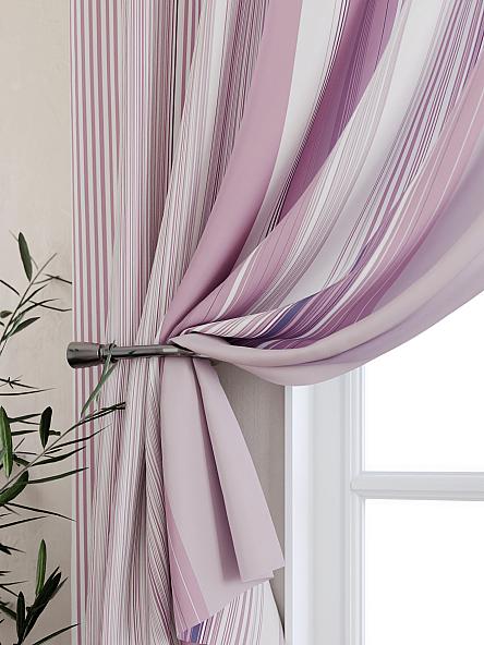 Комплект штор для кухни Олиорс (розовый) - фото 2
