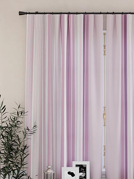 Комплект штор для кухни Олиорс (розовый) - фото 3