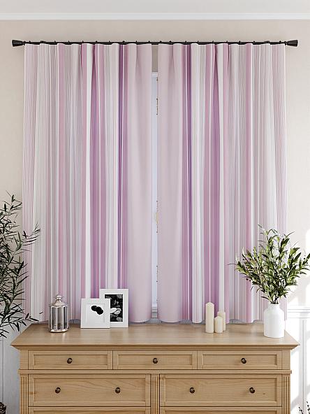 Комплект штор для кухни Олиорс (розовый) - фото 4