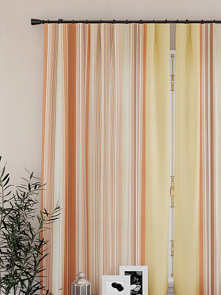 Комплект штор для кухни Олиорс (оранжевый) - фото 3