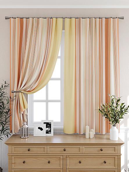 Комплект штор для кухни Олиорс (оранжевый) - фото 6