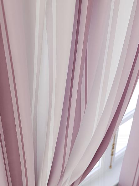 Комплект штор для кухни Бриниас (розовый) - фото 5