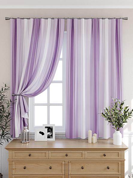 Комплект штор для кухни Бриниас (сиреневый) - фото 6
