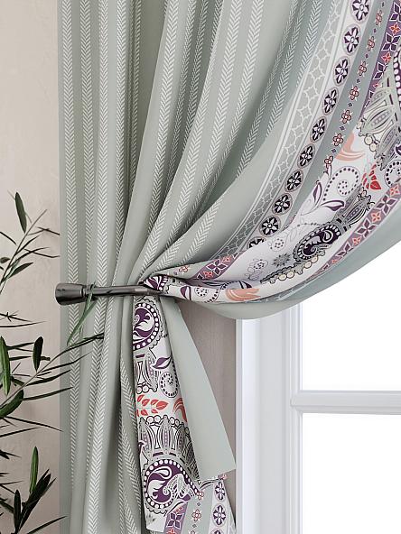 Комплект штор для кухни Кларионс (мятный) - фото 2